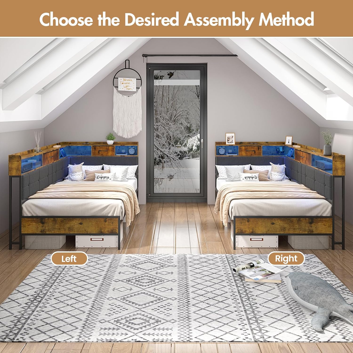 LED L-Shaped Daybed photo 3