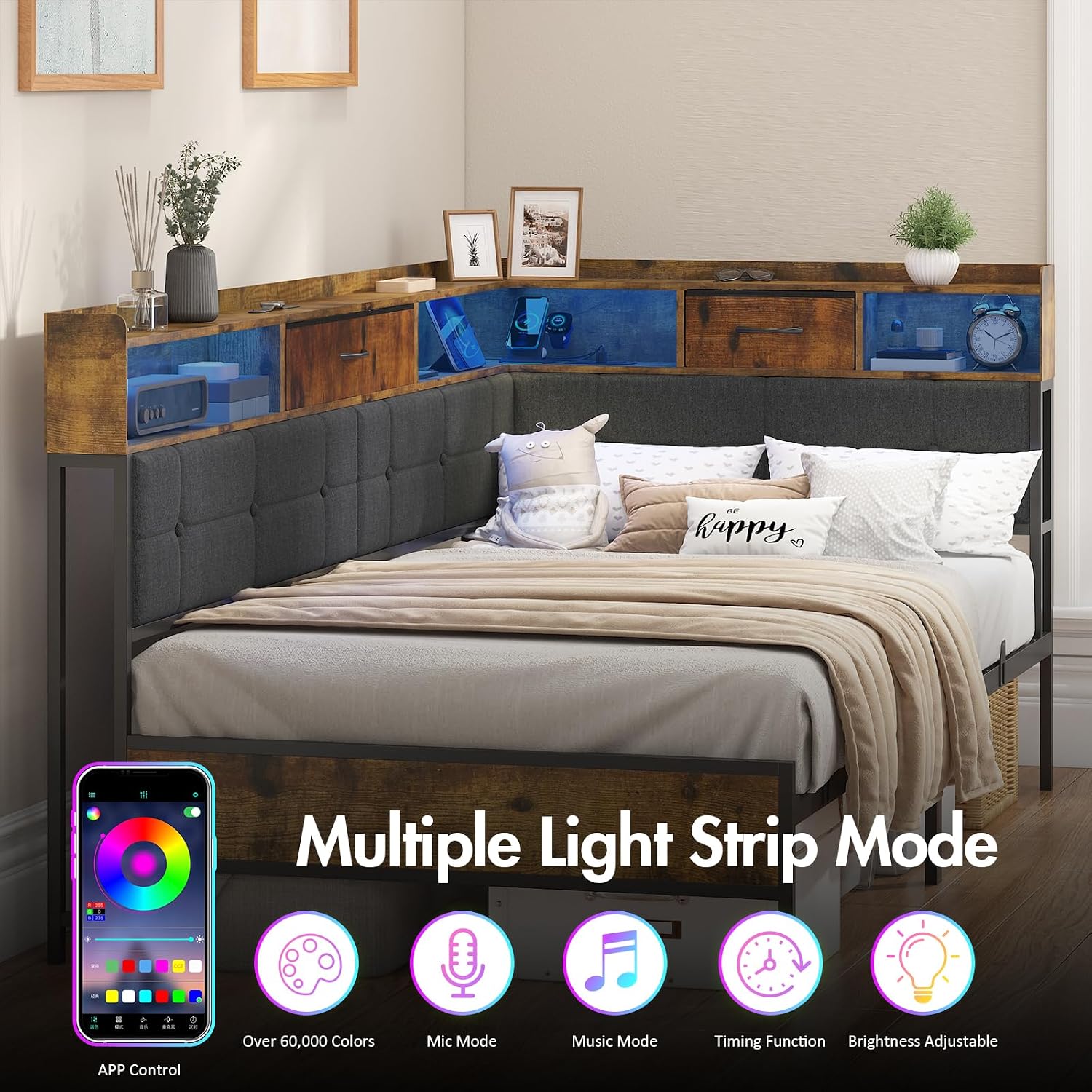 LED L-Shaped Daybed photo 5