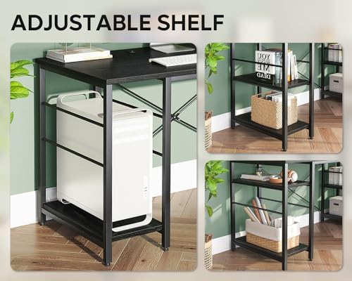 Desk with Storage Shelves 151cm photo 5