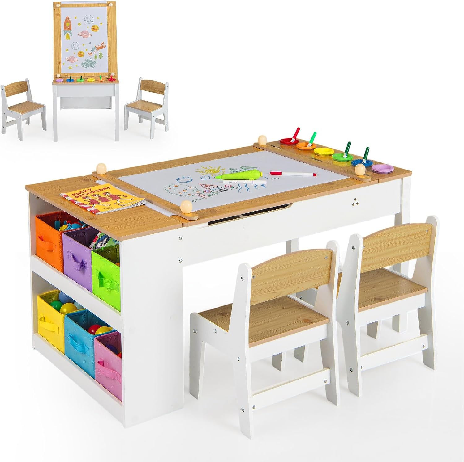 Desk with Reversible Shelves 100cm photo 3