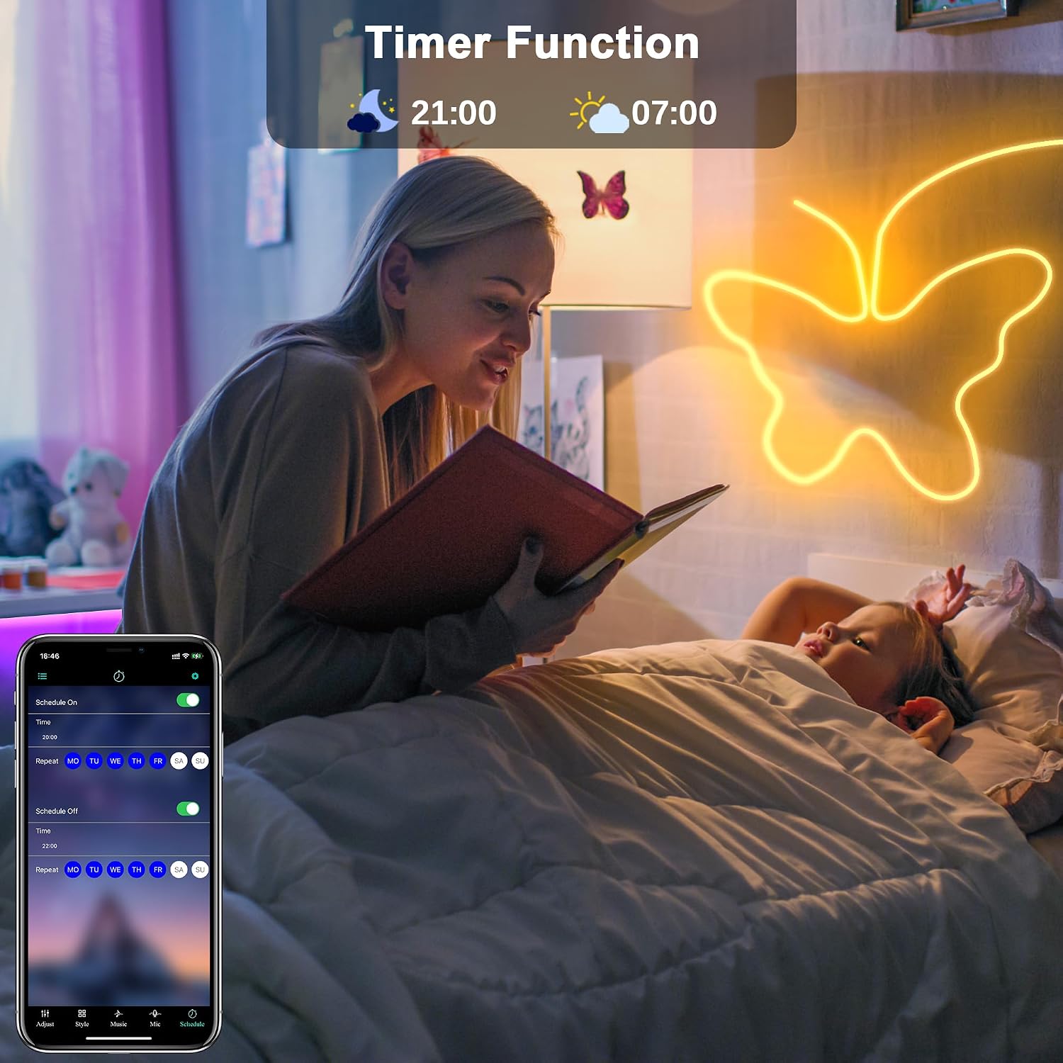Neon Rope Lights 12m photo 4