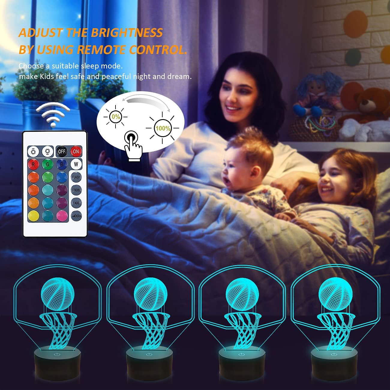 Basketball 3D Night Light photo 3