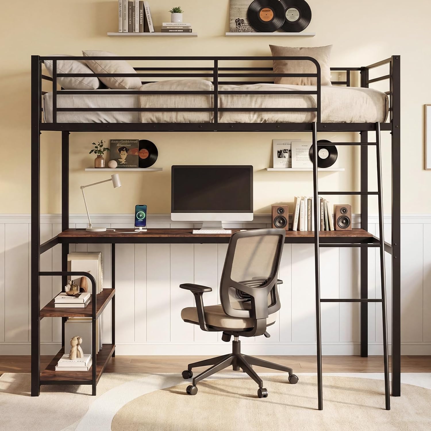Loft Bed with Desk (Brown) photo 3