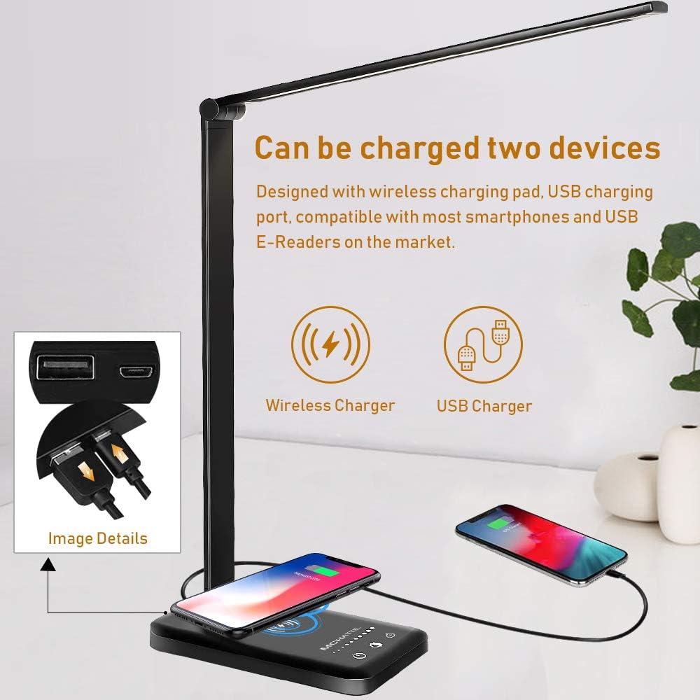 Desk Lamp with Wireless Charger photo 2
