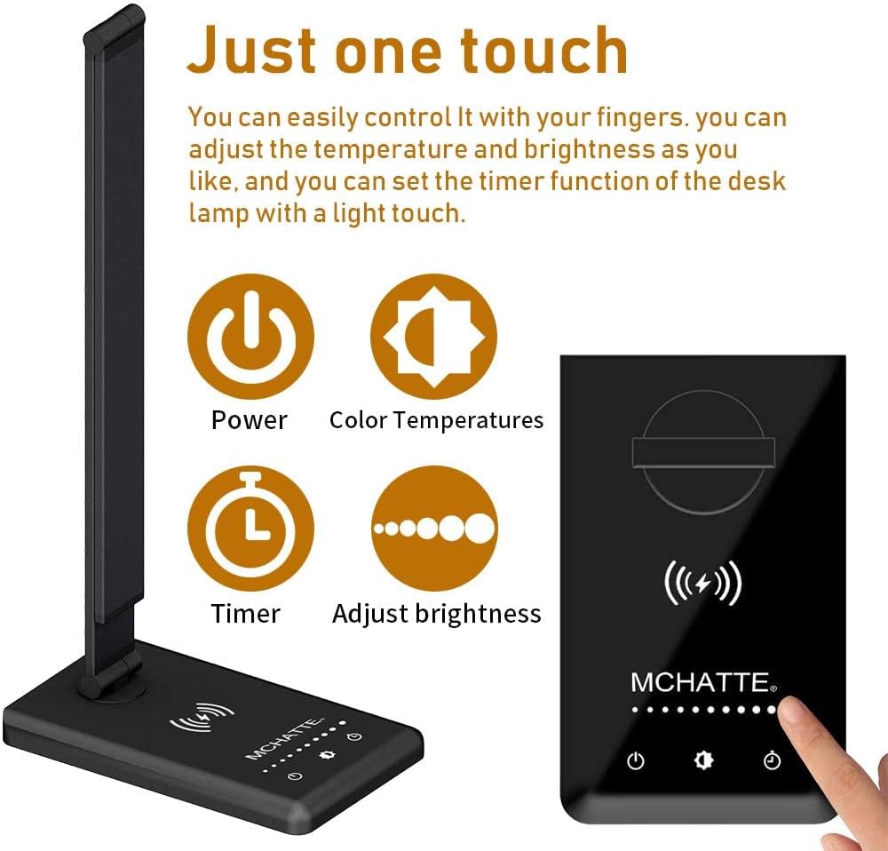 Desk Lamp with Wireless Charger photo 3