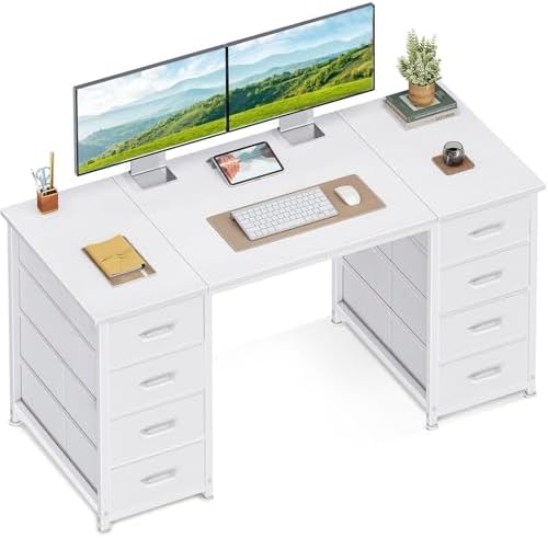 Desk with 8 Fabric Drawers