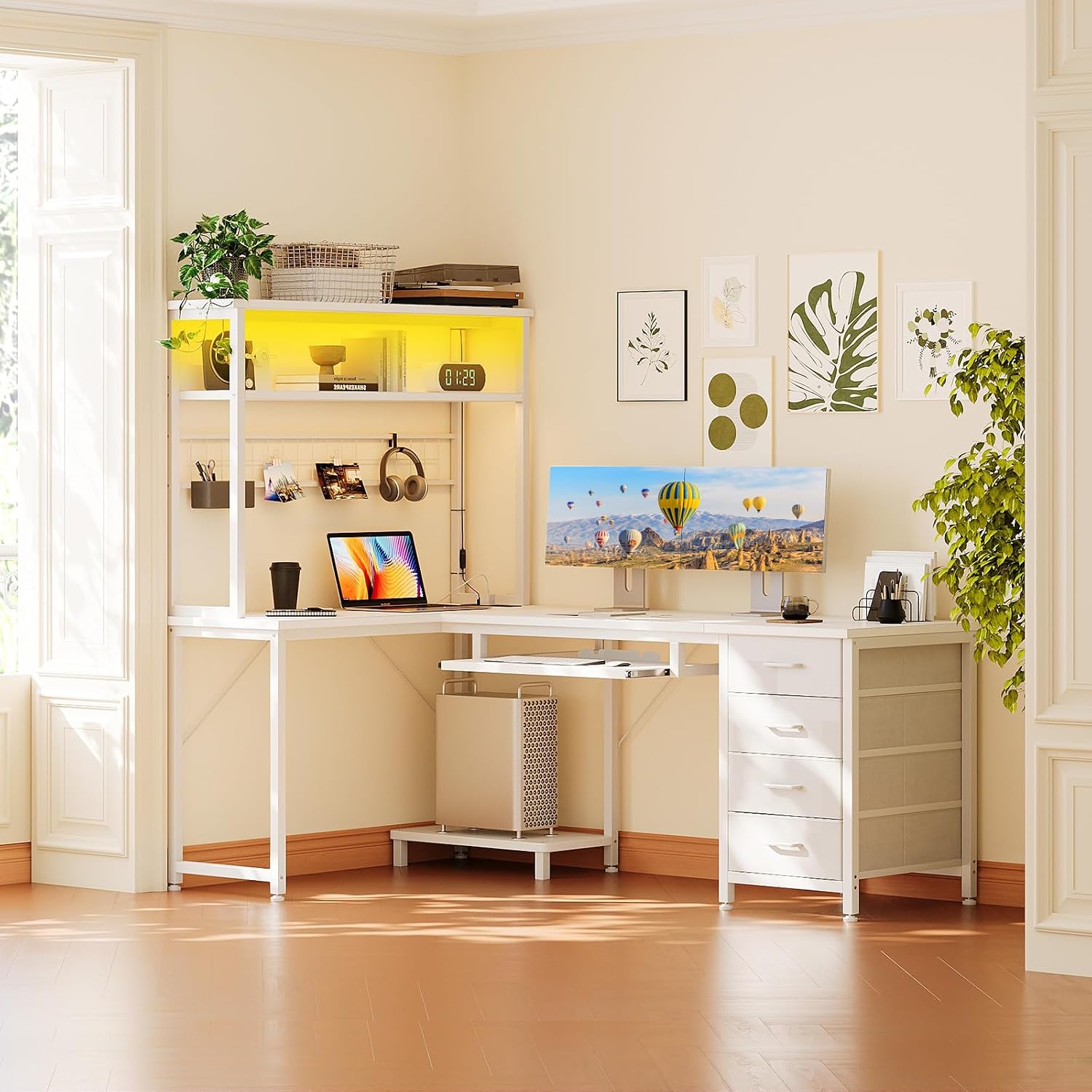 LED Corner Desk 59" photo 2