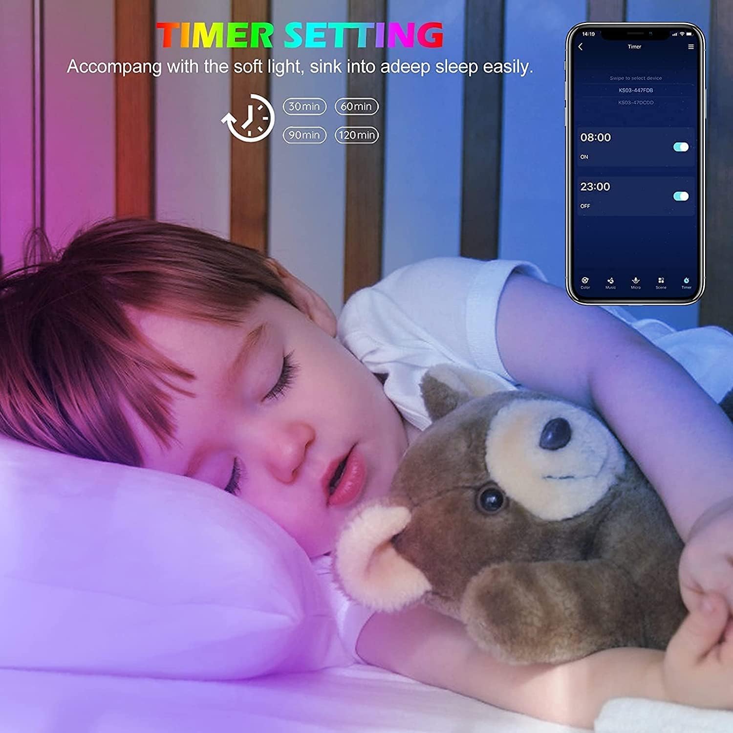 Bluetooth RGB Strip Lights 30m photo 4
