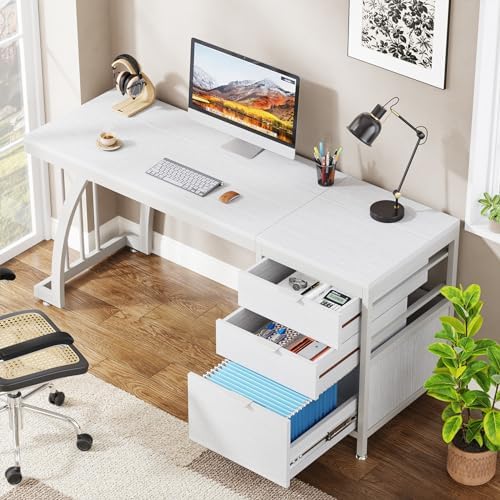 Study Desk with 3 Drawers 150cm photo 5