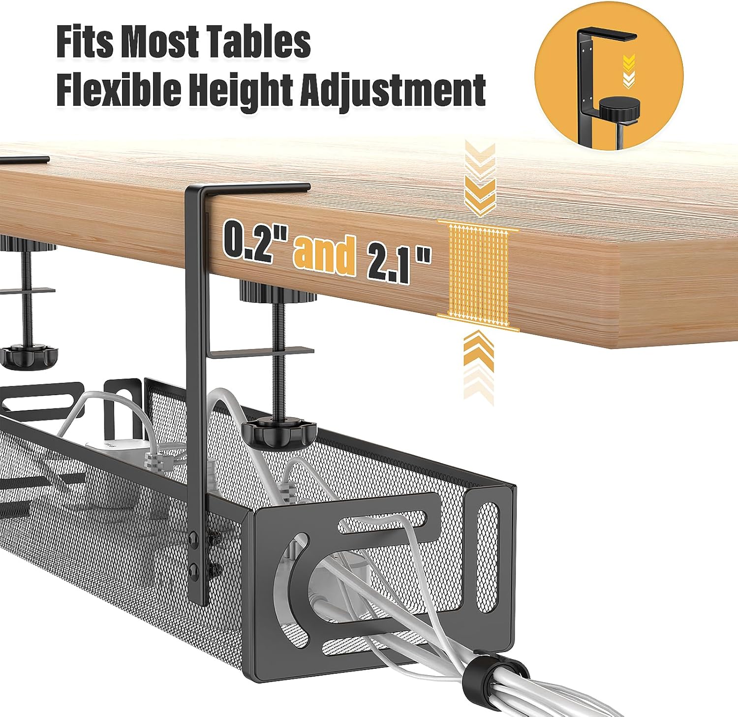 Under-Desk Cable Tray 39cm photo 4
